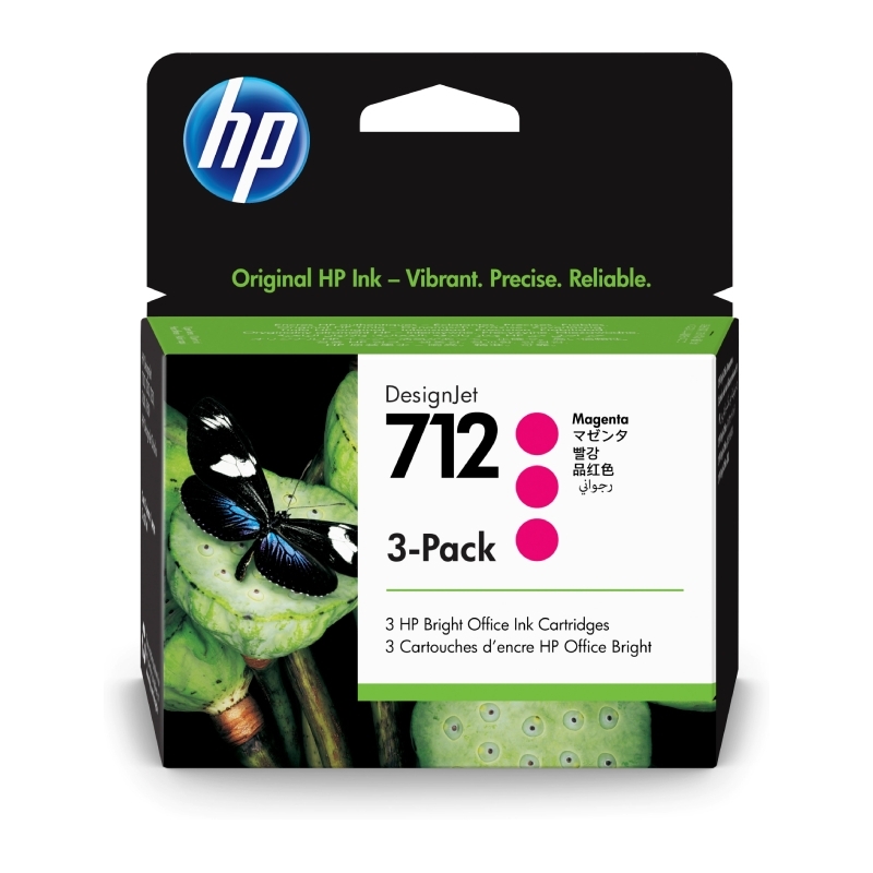 HP #712 29ml  Mag 3pk 3ED78A
