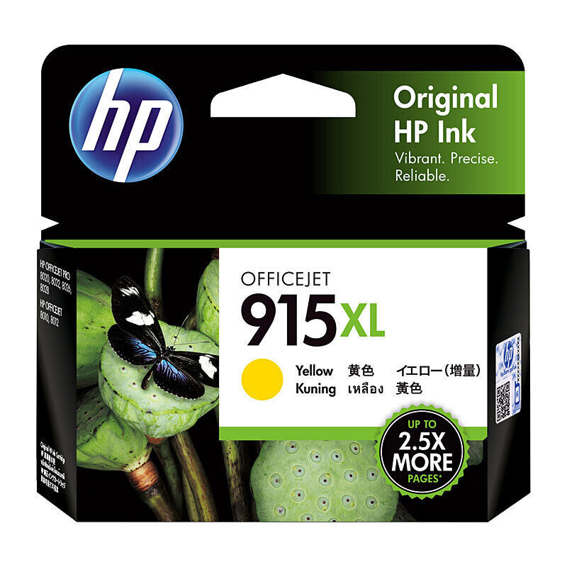 HP915XL Yel Originl Ink3YM21AA